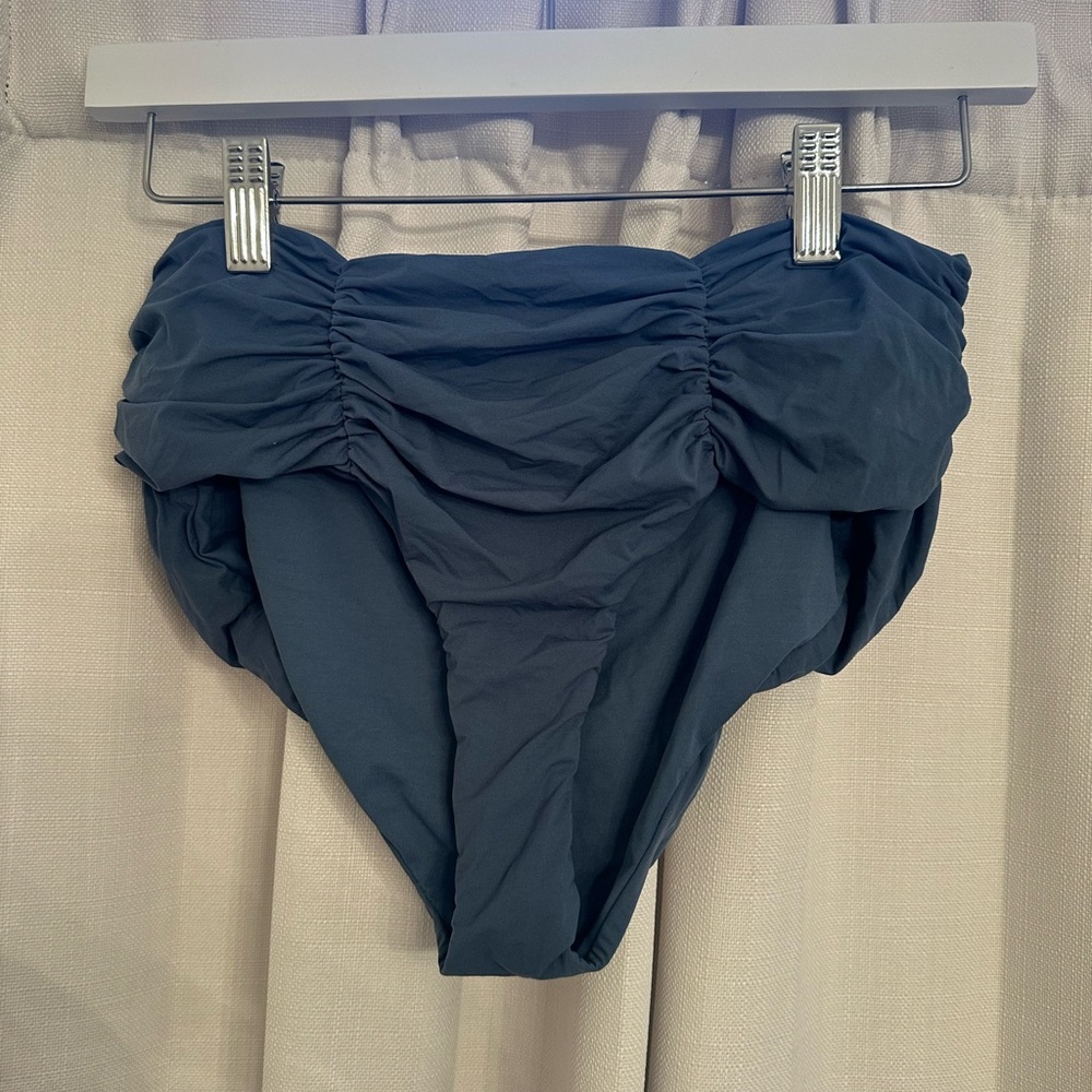 Marysia Swim Dark Blue Ruched Kids Bottoms